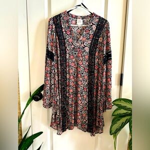 Knox Rose Long Bell Sleeve Mini Dress